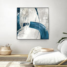 Black Ink I Indigo Version by PI Studio on GIANT ART - blue abstract