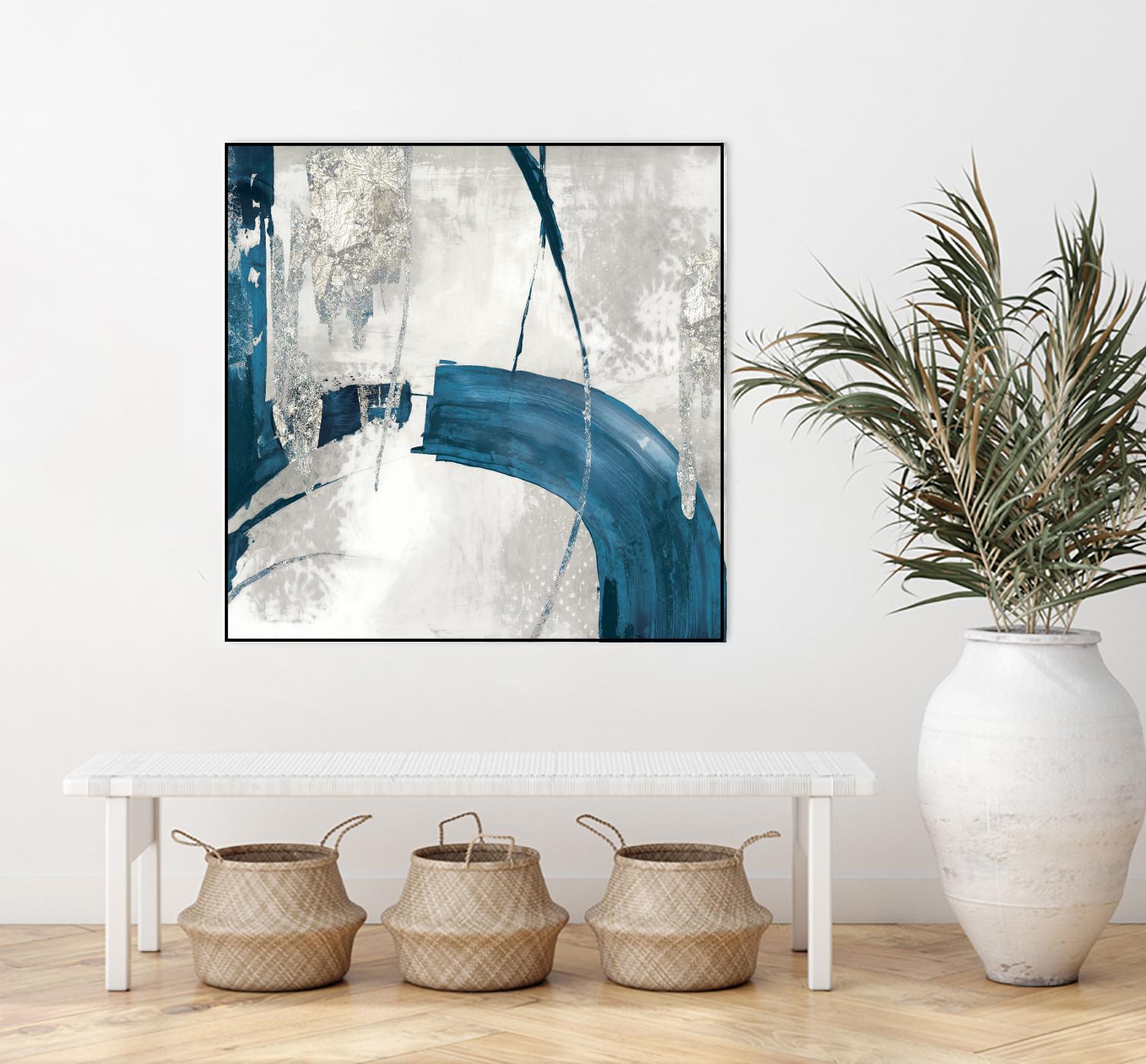 Black Ink I Indigo Version by PI Studio on GIANT ART - blue abstract