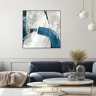 Black Ink I Indigo Version by PI Studio on GIANT ART - blue abstract