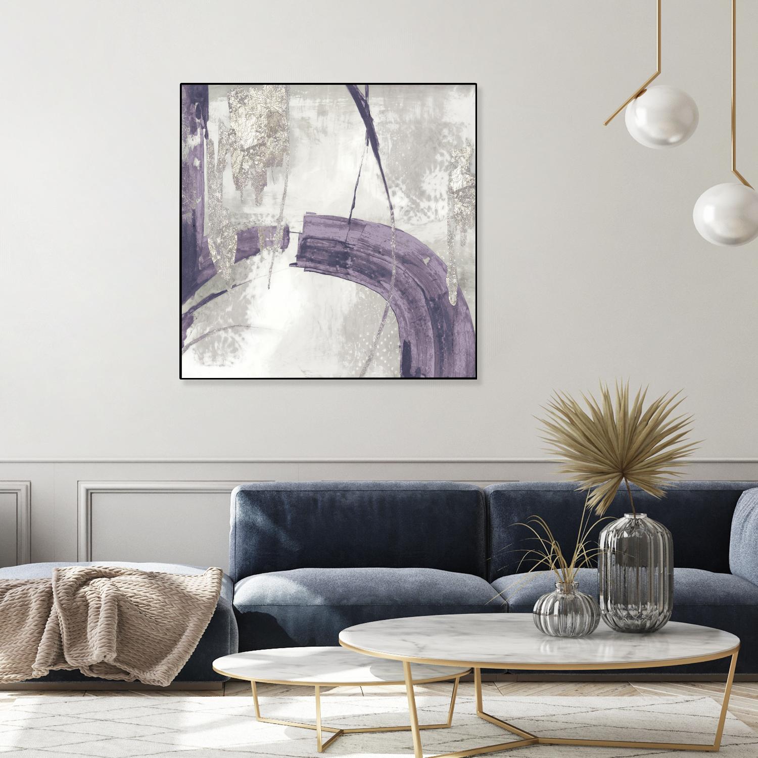 Black Ink I Lavender Version by PI Studio on GIANT ART - purple abstract
