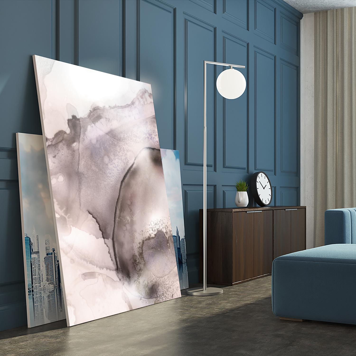 Mint Bubbles II Lavender Version by PI Studio on GIANT ART - white abstract