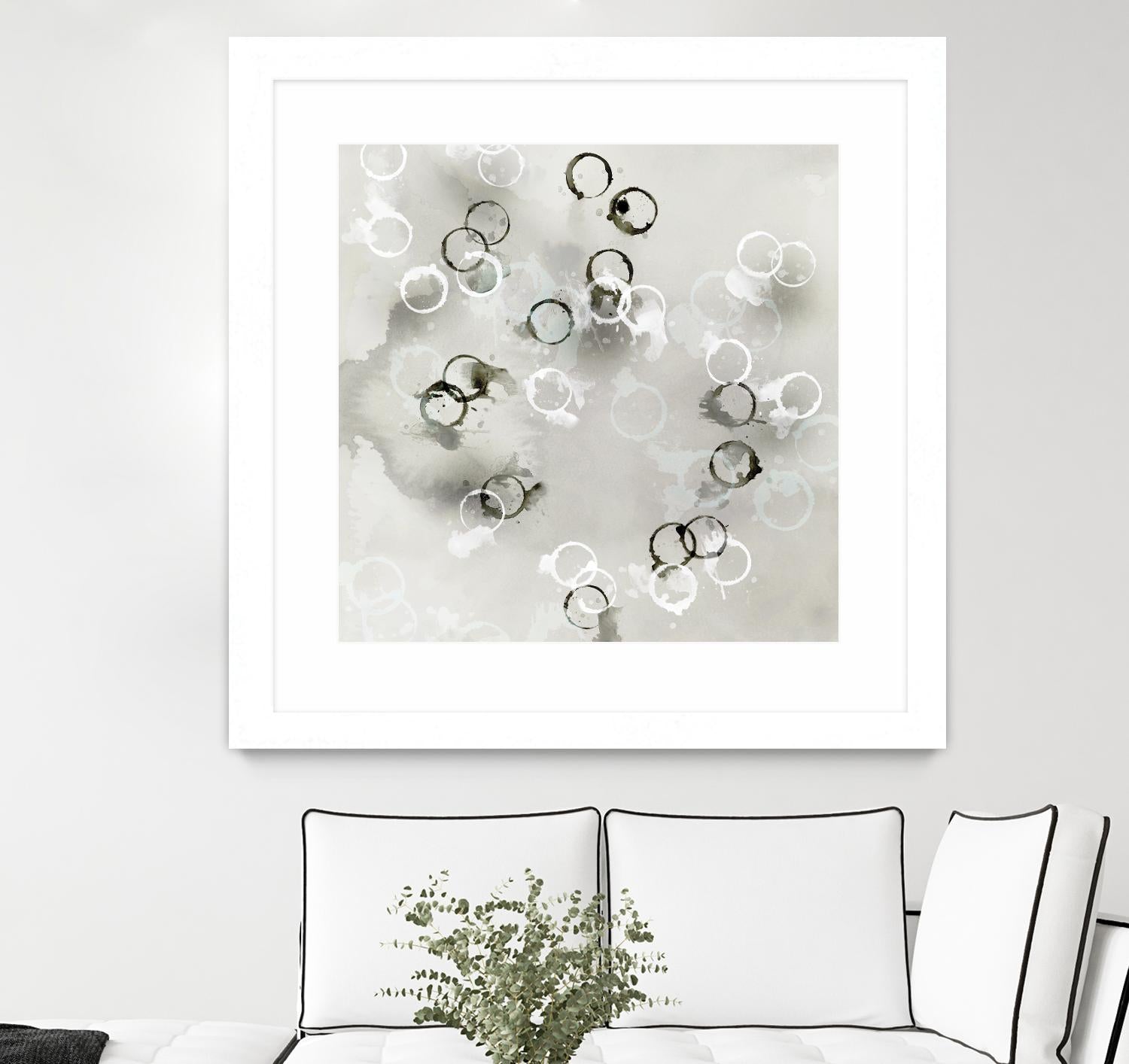 Stains I by PI Studio on GIANT ART - white abstract