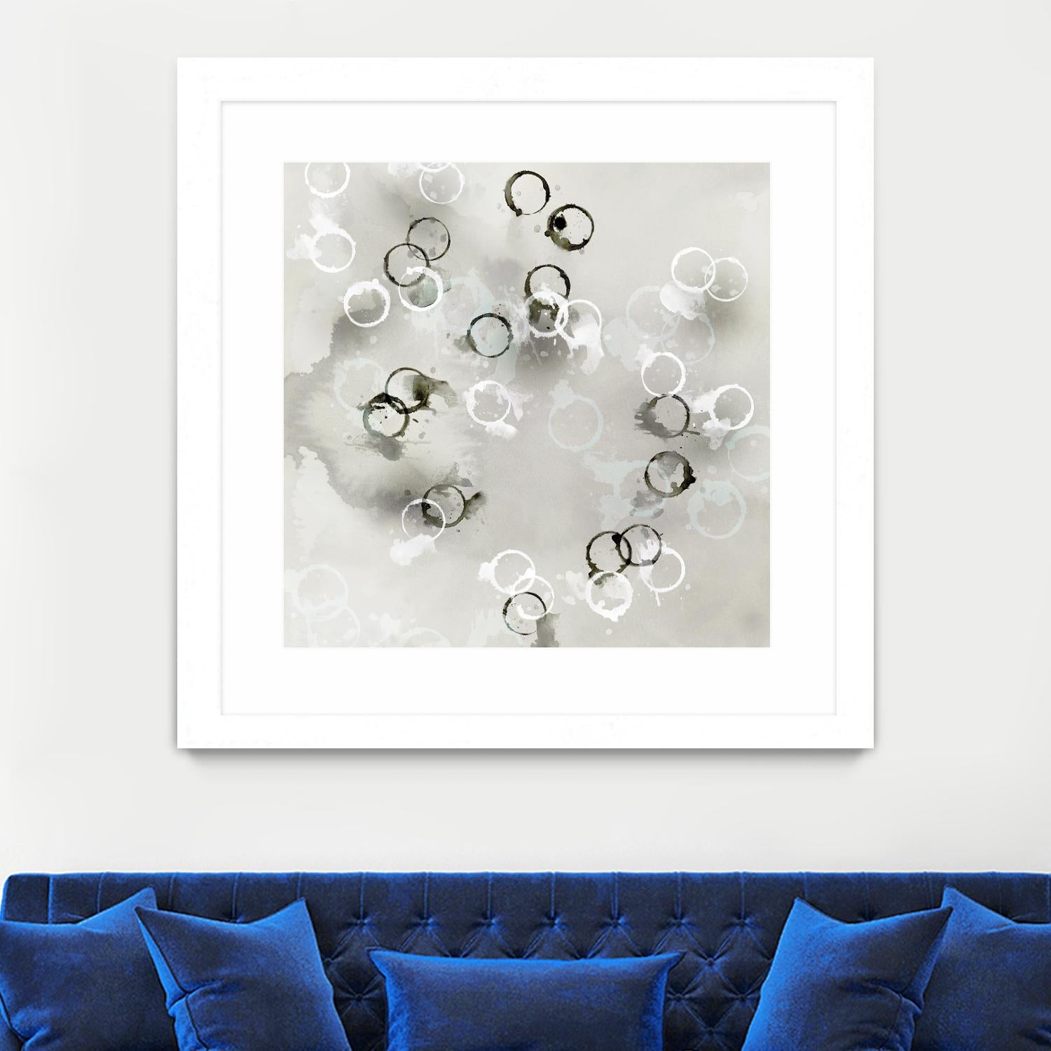 Stains I by PI Studio on GIANT ART - white abstract