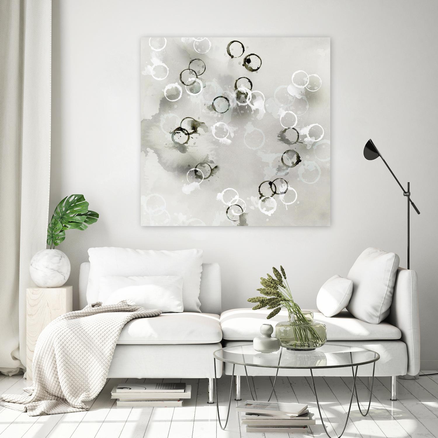 Stains I by PI Studio on GIANT ART - white abstract