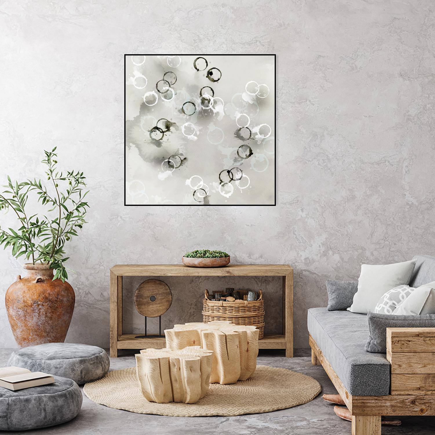 Stains I by PI Studio on GIANT ART - white abstract