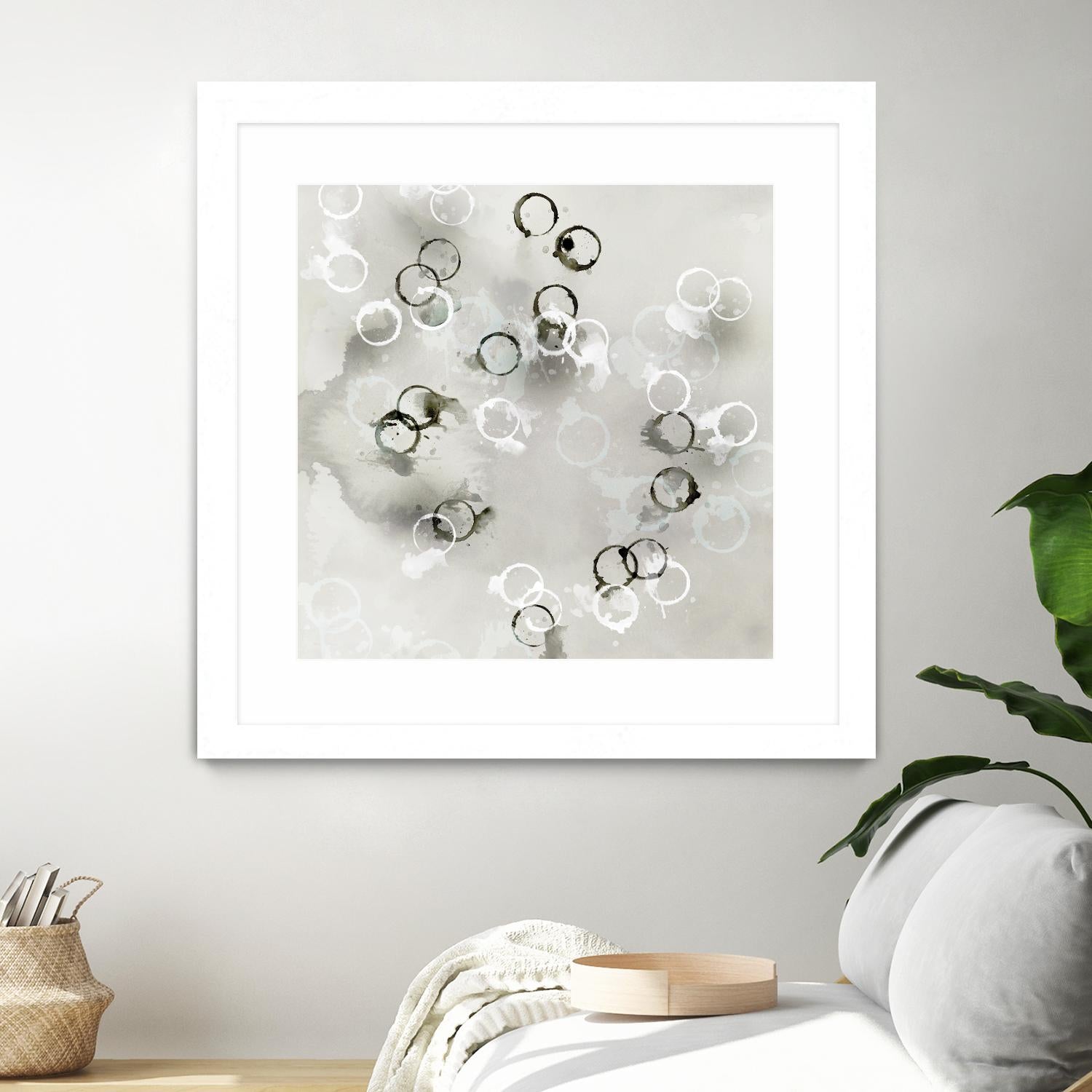 Stains I by PI Studio on GIANT ART - white abstract