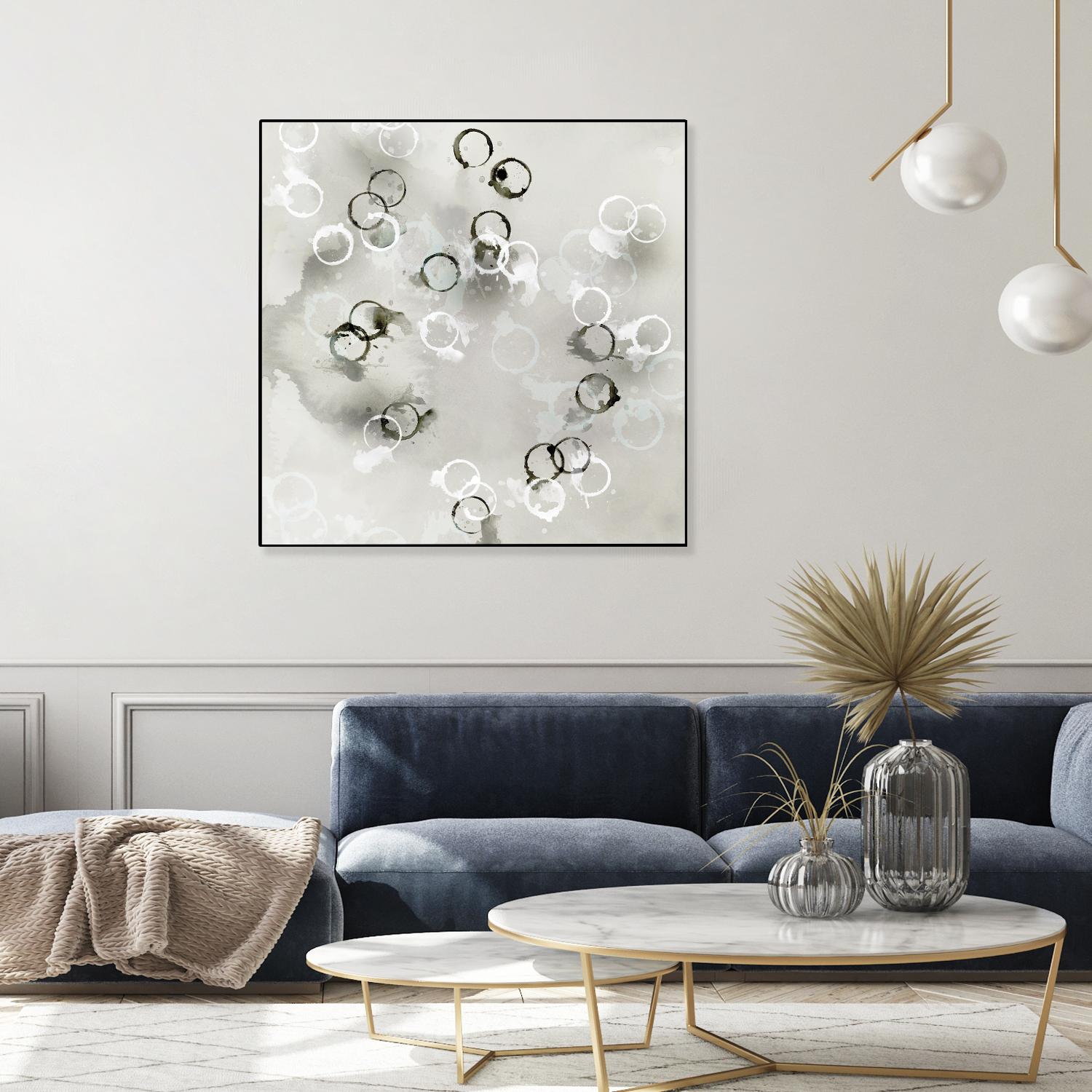 Stains I by PI Studio on GIANT ART - white abstract