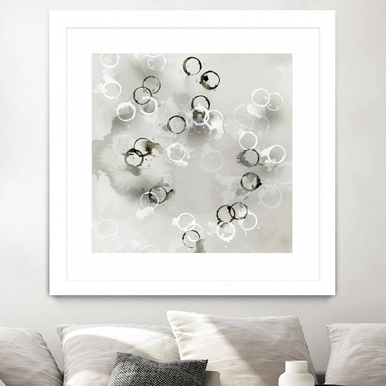 Stains I by PI Studio on GIANT ART - white abstract