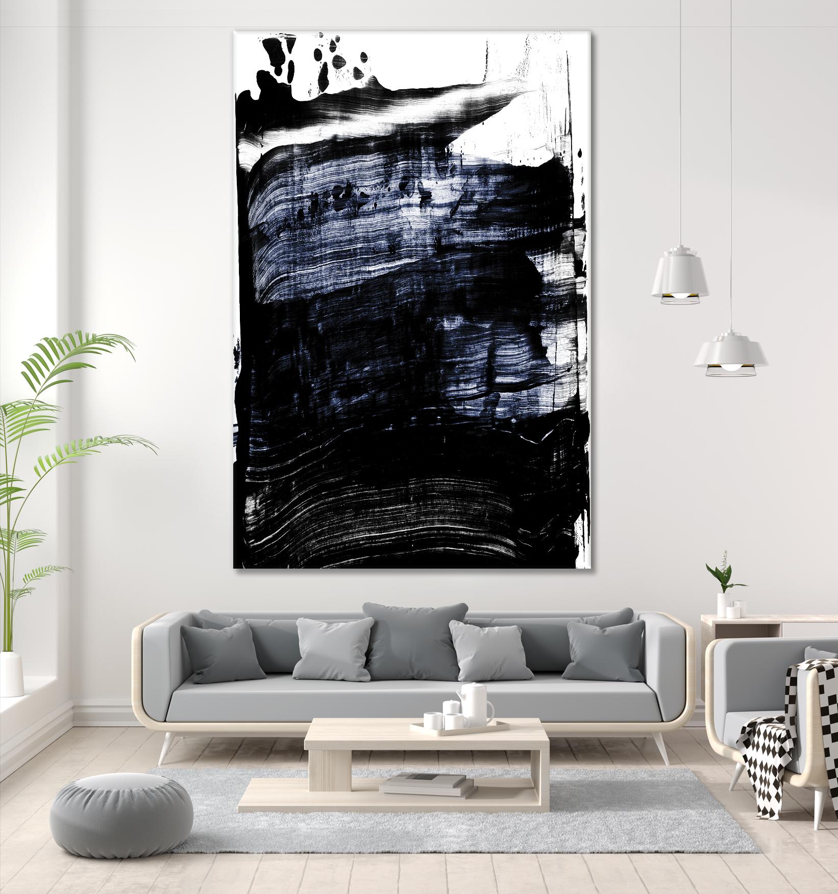 Squeegee II by PI Studio on GIANT ART - white abstract