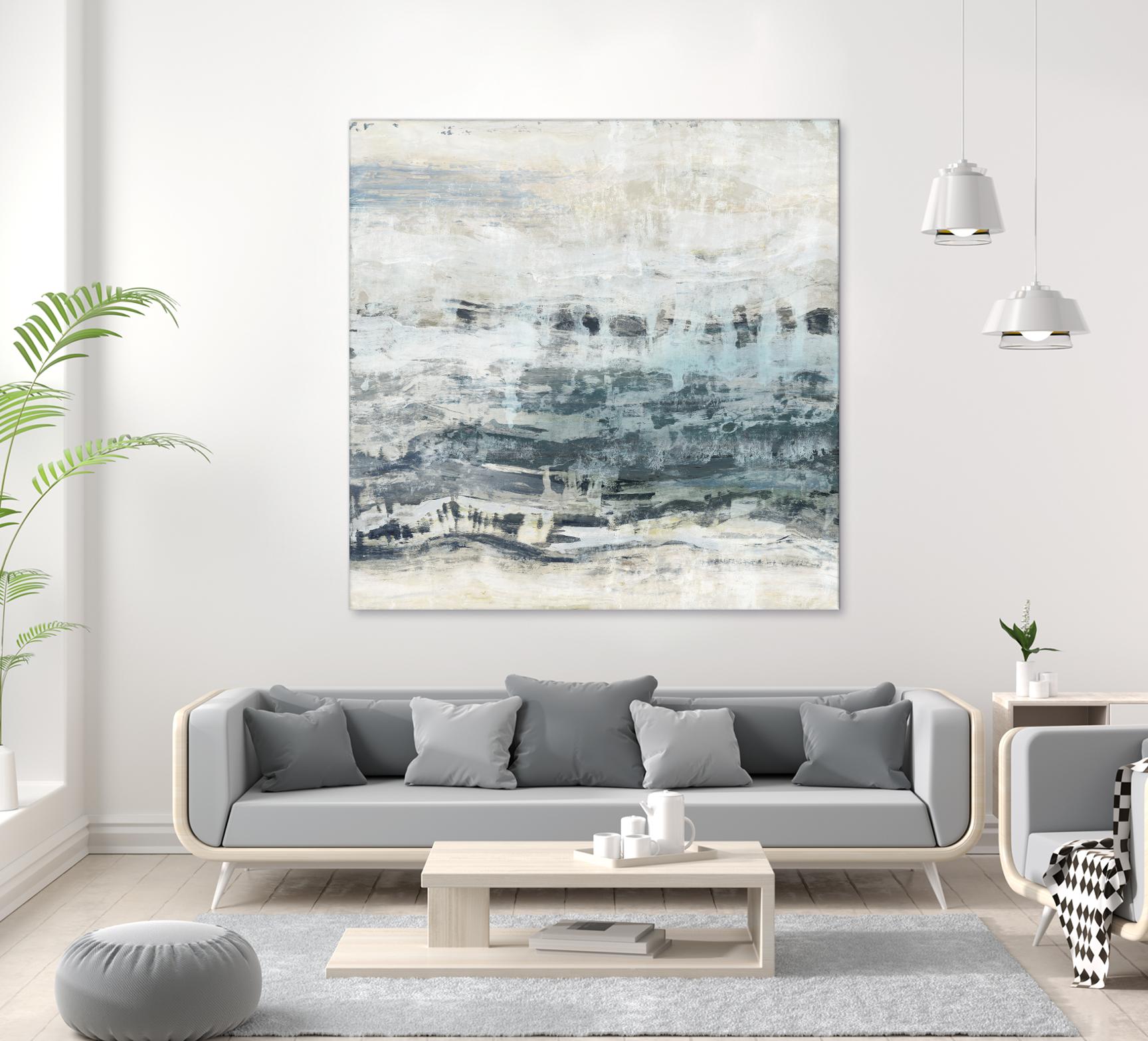 Black Waves by PI Studio on GIANT ART - blue abstract
