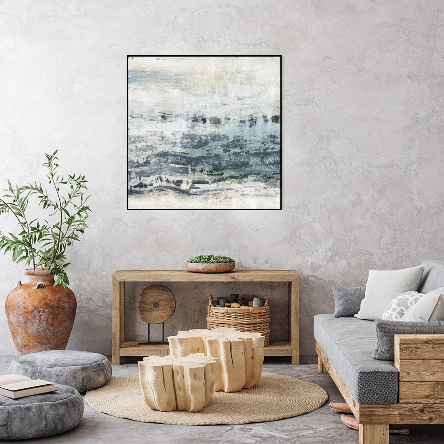 Black Waves by PI Studio on GIANT ART - blue abstract