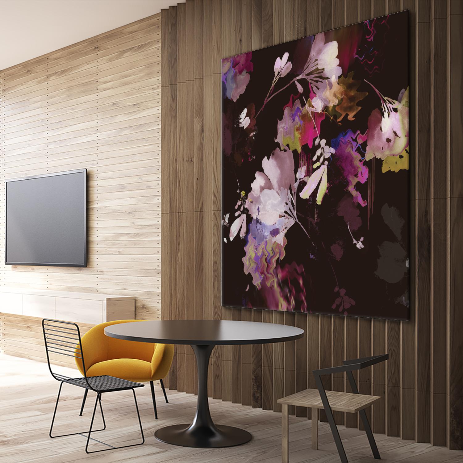 Glitchy Floral IV by PI Studio on GIANT ART - pink abstract