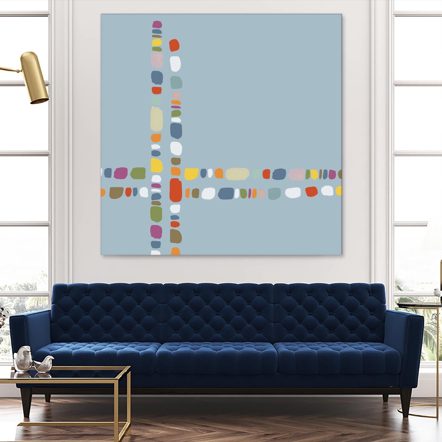 Pebble II by PI Studio on GIANT ART - white abstract