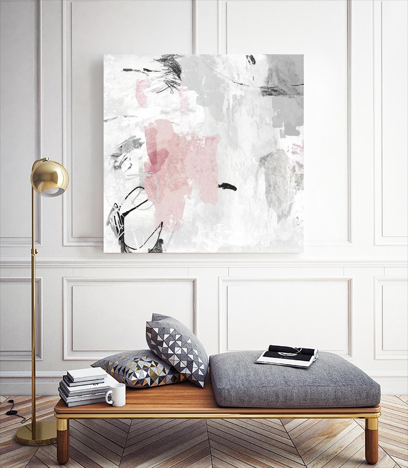 Gray Pink II by PI Studio on GIANT ART - pink abstract