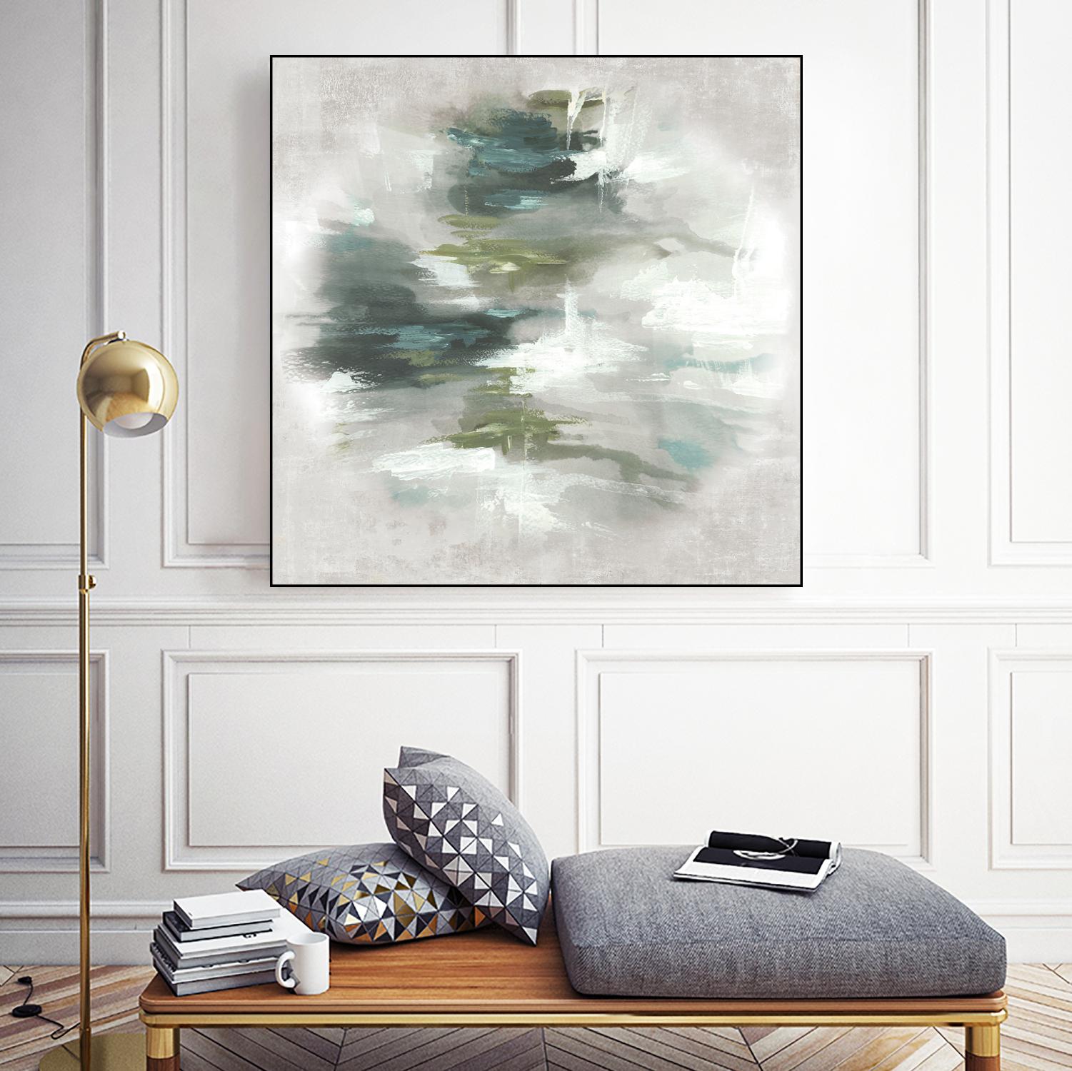 Sunset Glow II by PI Studio on GIANT ART - grey abstract