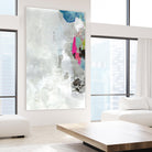 Touch of Blue I by PI Studio on GIANT ART - grey abstract