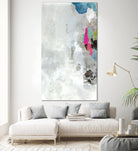 Touch of Blue I by PI Studio on GIANT ART - grey abstract