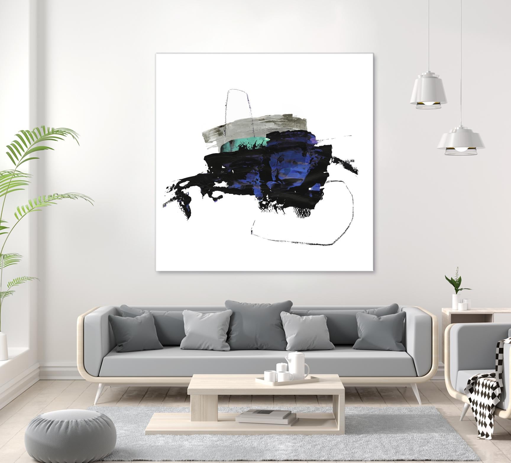 Splash I by PI Studio on GIANT ART - white abstract