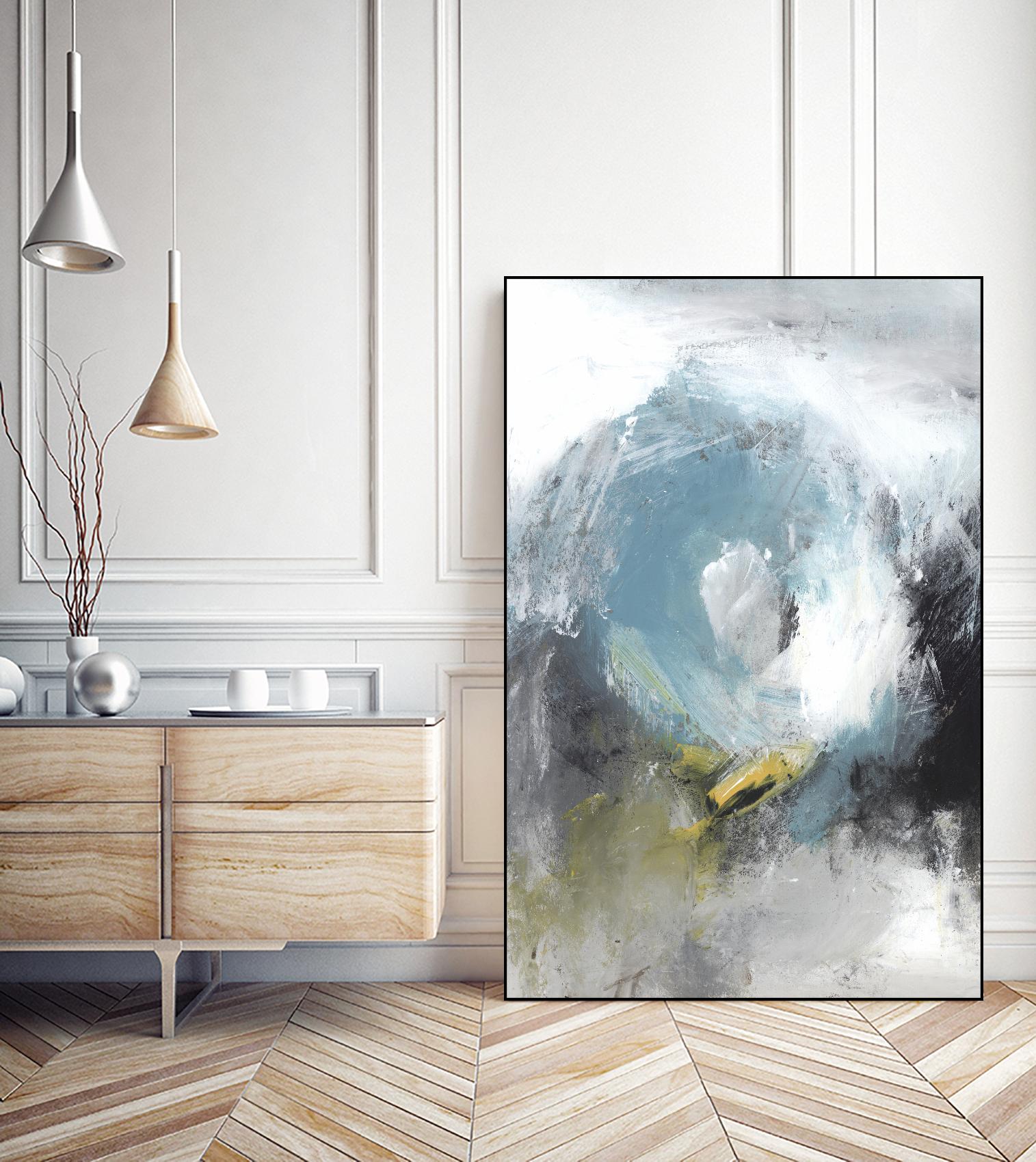 Aquamarine II by PI Studio on GIANT ART - blue abstract