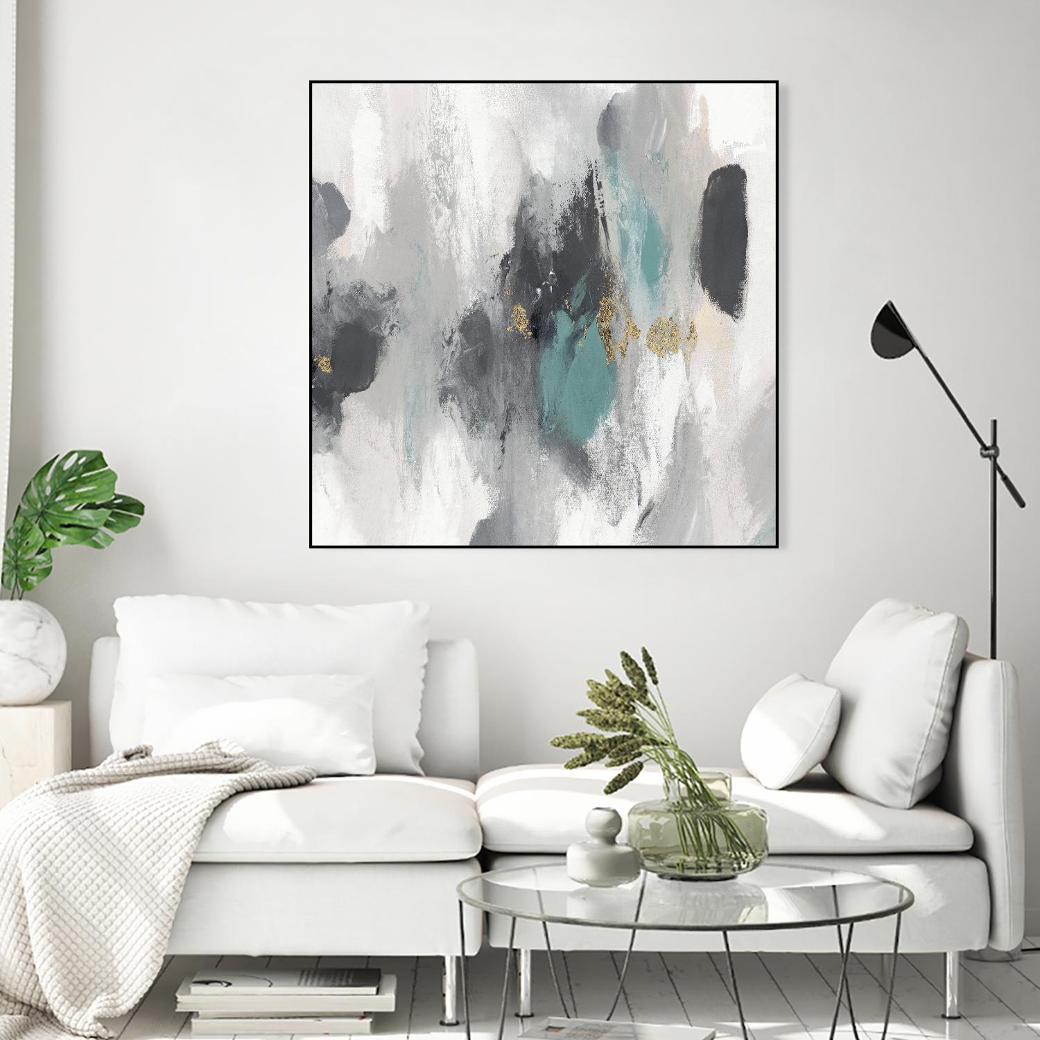 Gray Days I by PI Studio on GIANT ART - white abstract
