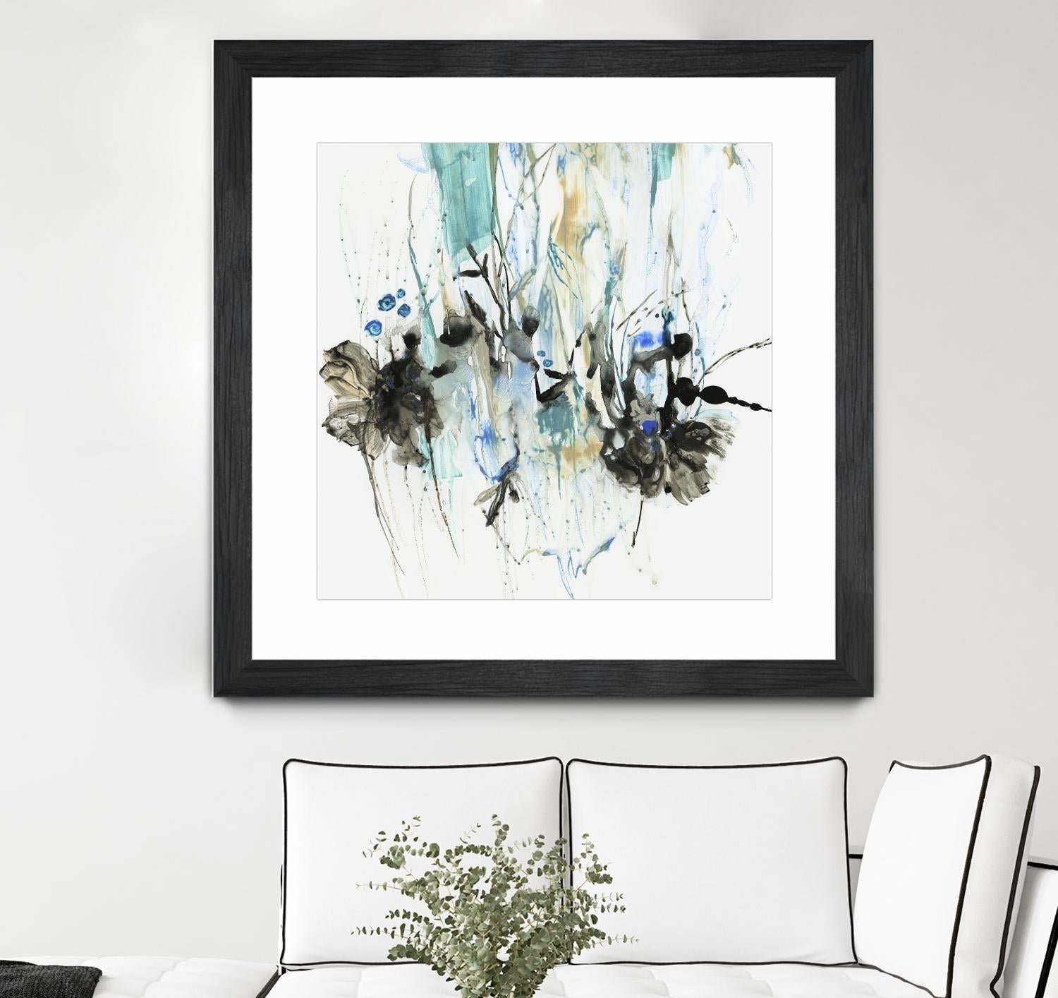 Water Splash II by PI Studio on GIANT ART - blue abstract