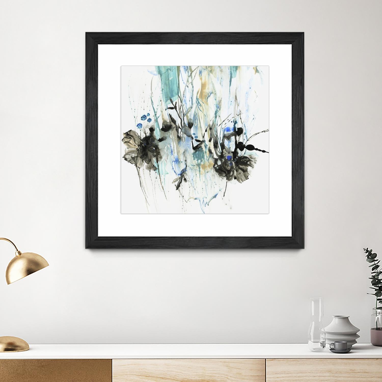 Water Splash II by PI Studio on GIANT ART - blue abstract