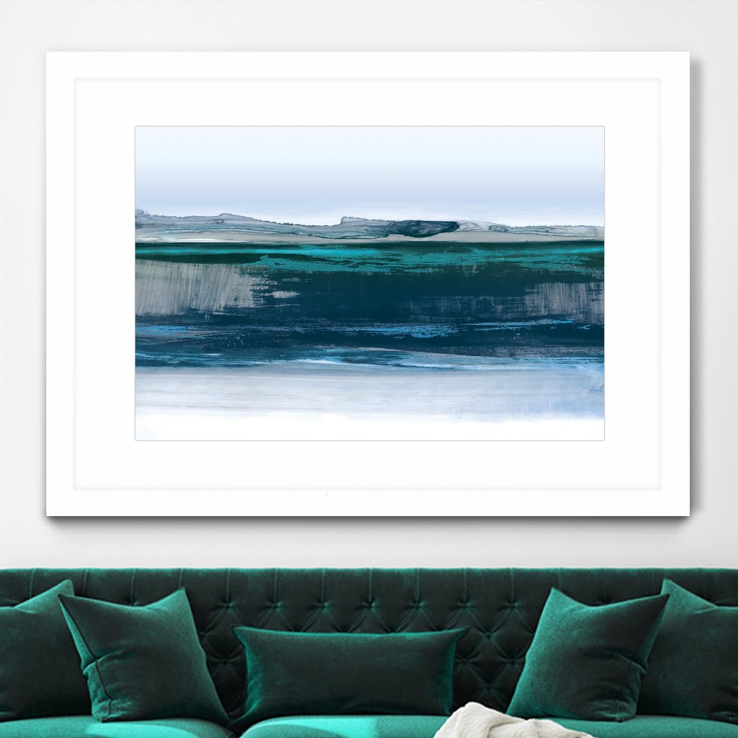Smooth Blue by PI Studio on GIANT ART - blue abstract