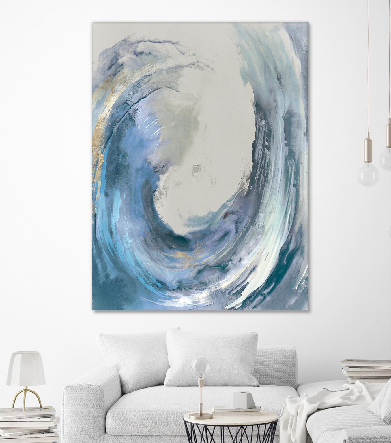 Water Collar by PI Studio on GIANT ART - gold abstract beach