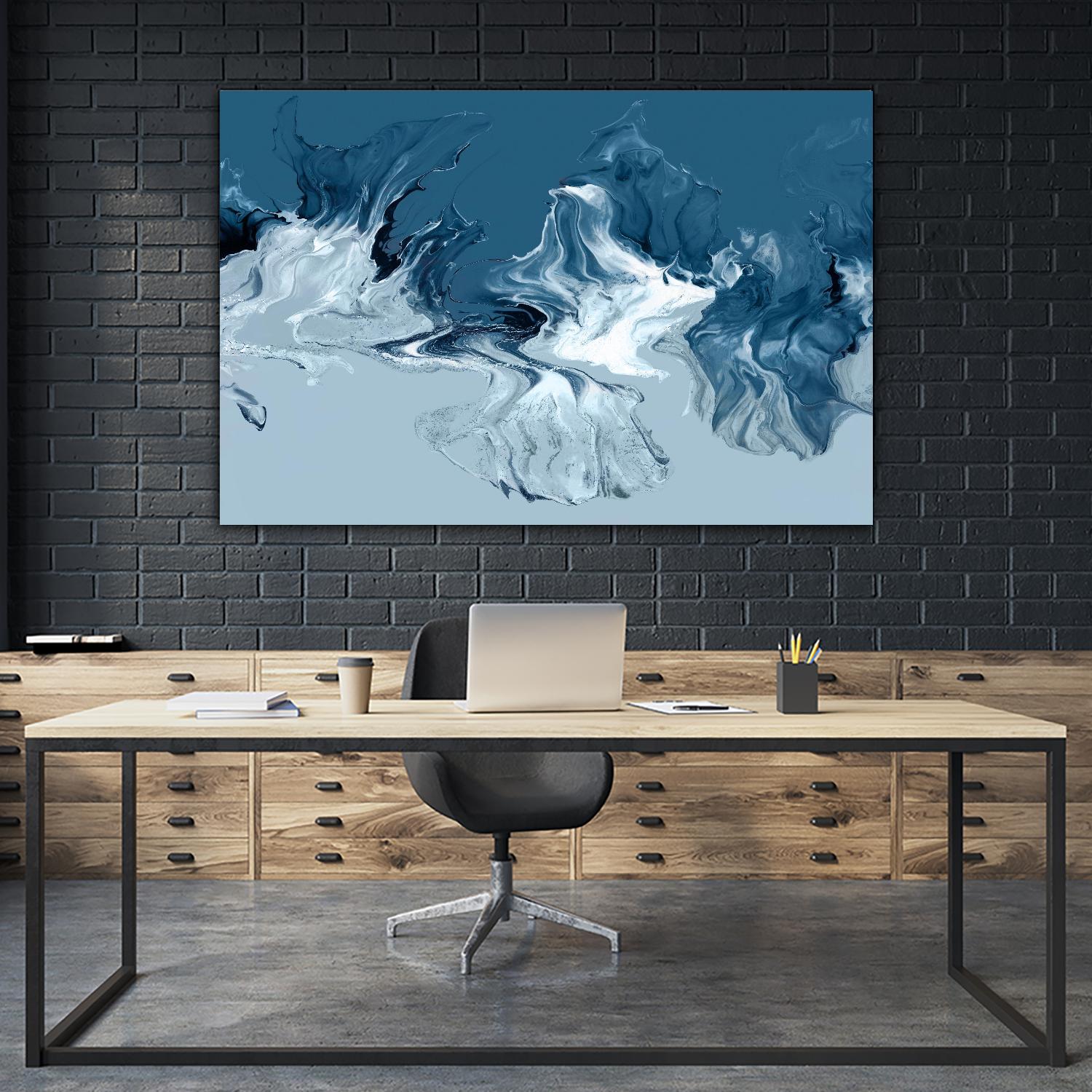 Azure Marble I by PI Studio on GIANT ART - abstract