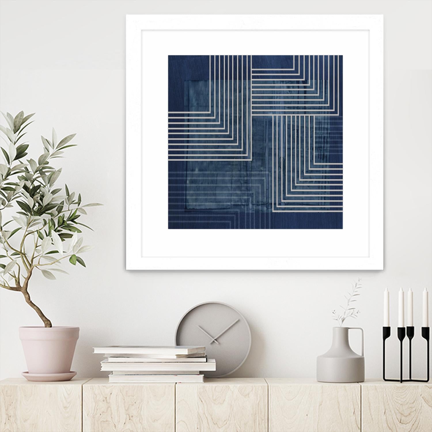 Beneath the Dark Blue Waves III by PI Studio on GIANT ART - abstract