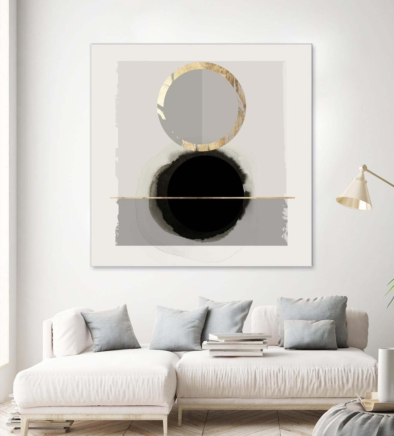 Dream Life Inspired I by PI Studio on GIANT ART - gold watercolour watercoulor