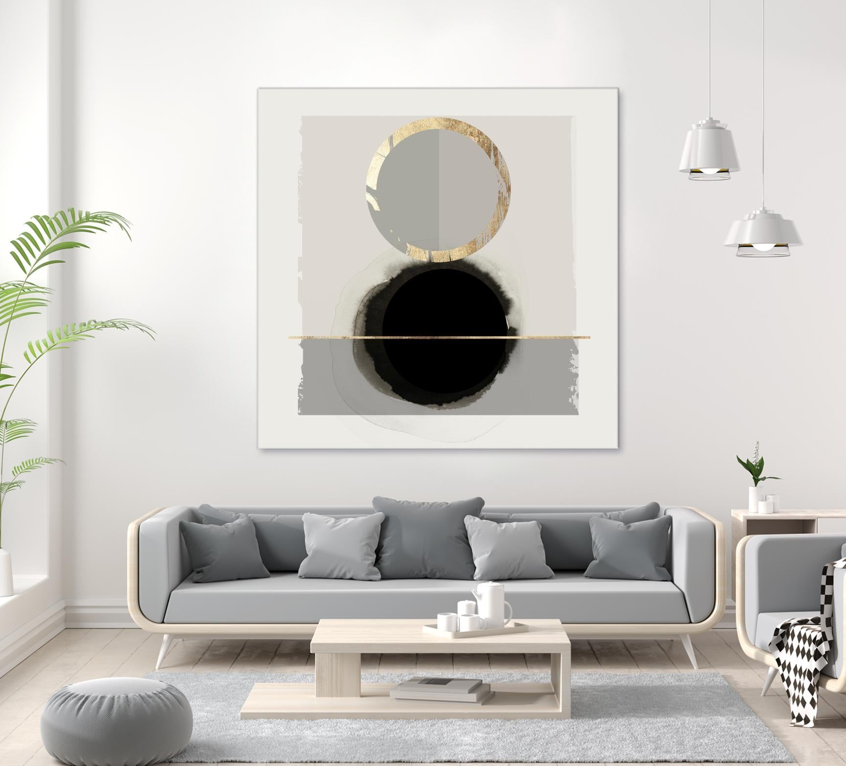 Dream Life Inspired I by PI Studio on GIANT ART - gold watercolour watercoulor