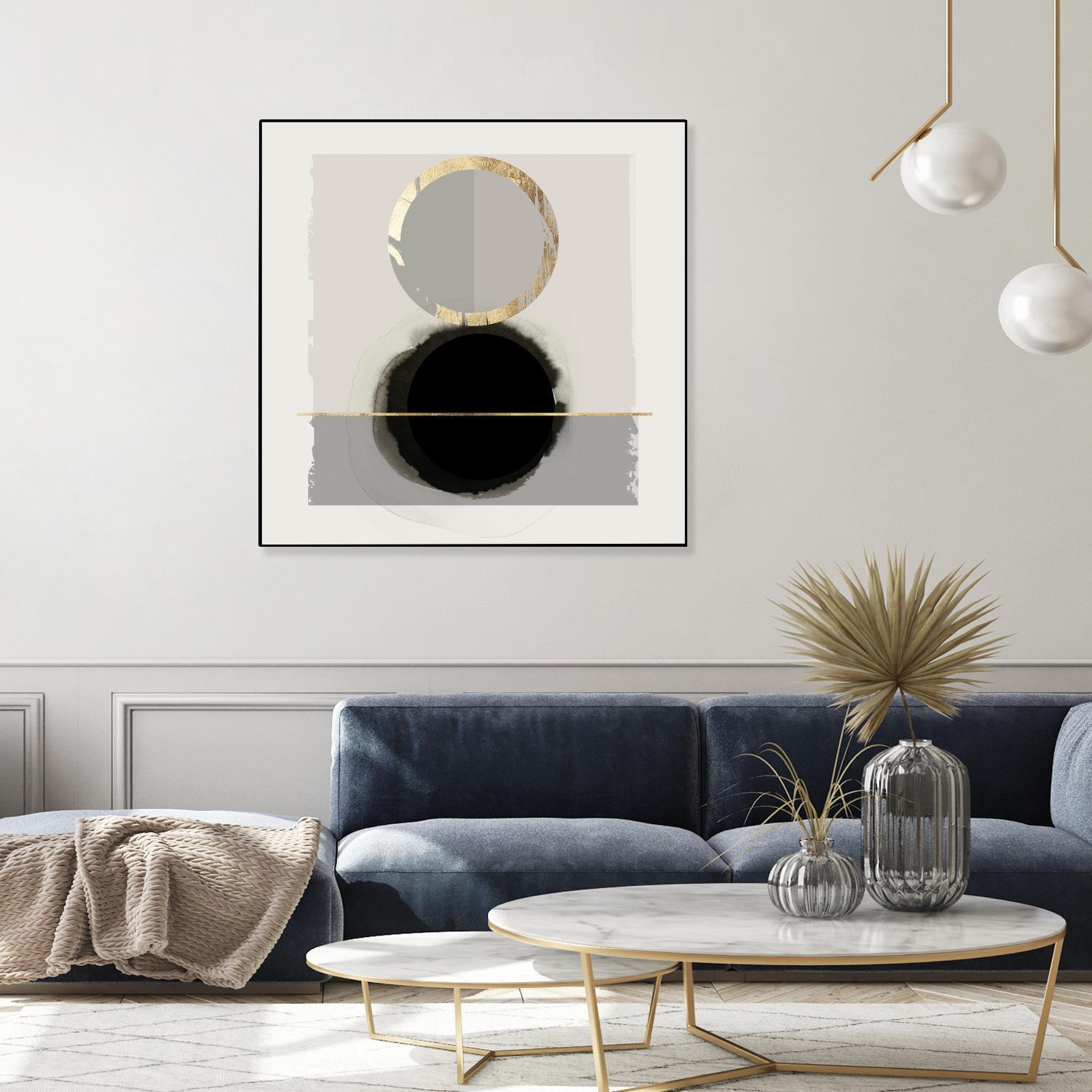 Dream Life Inspired I by PI Studio on GIANT ART - gold watercolour watercoulor