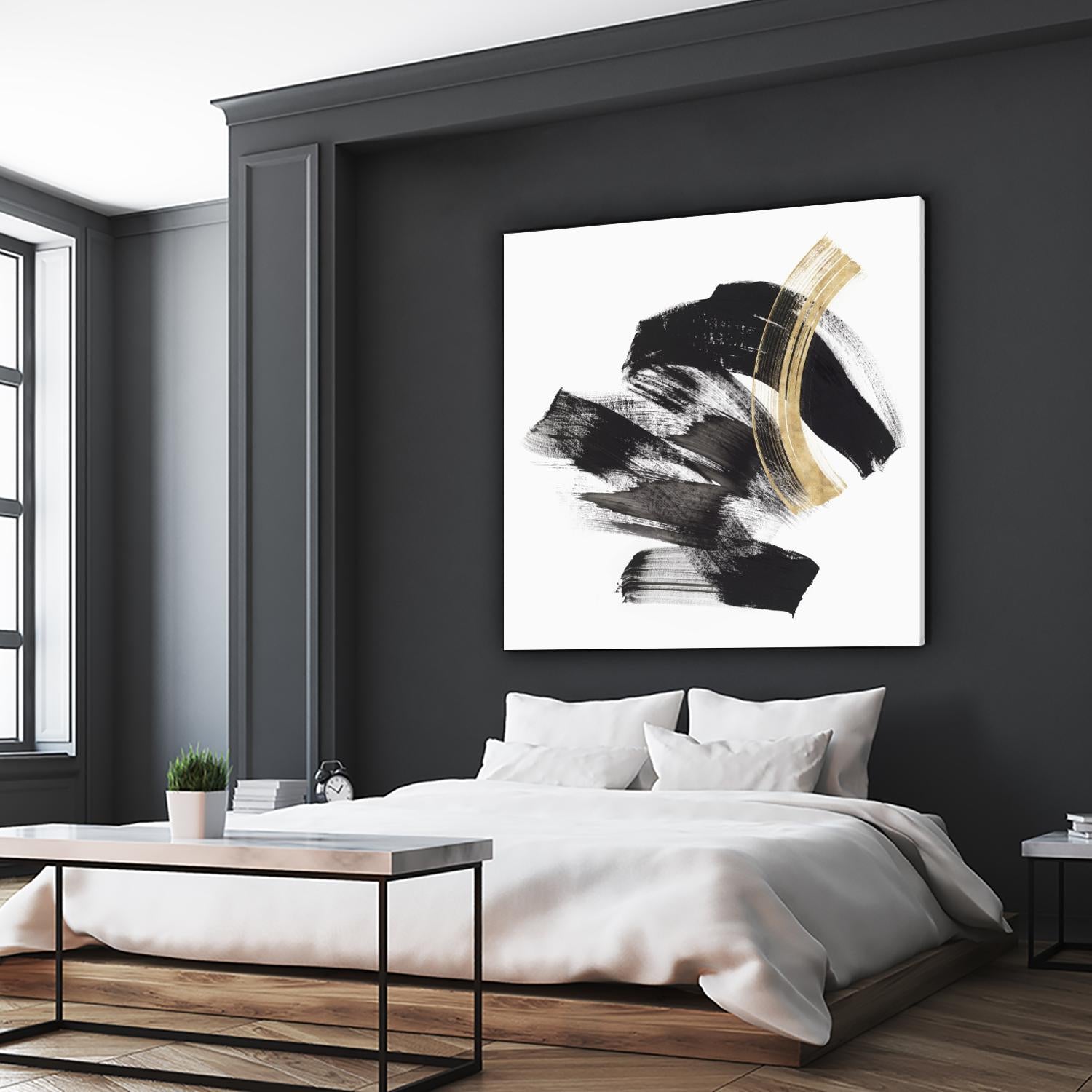 Golden Brushstroke II by PI Studio on GIANT ART - gold abstract abstract