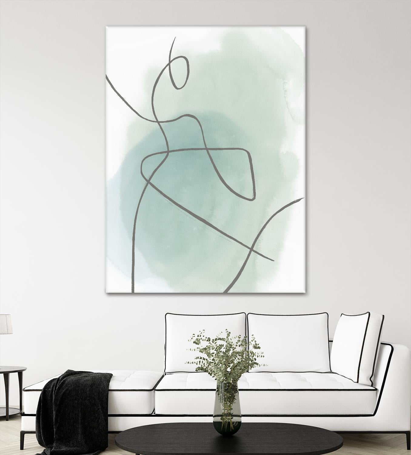 Follow Green II by PI  Studio on GIANT ART - green linear lines