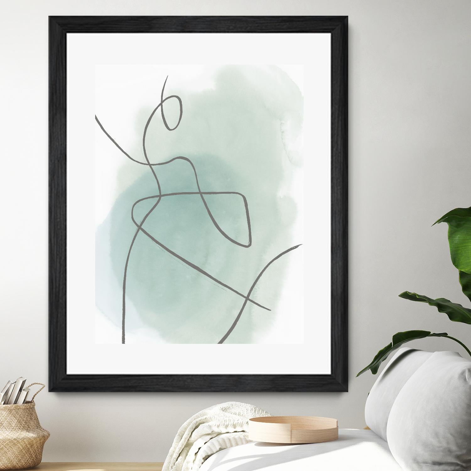 Follow Green II by PI  Studio on GIANT ART - green linear lines