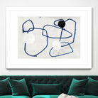 Midblue I by PI Studio on GIANT ART - blue linear