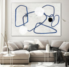 Midblue II by PI Studio on GIANT ART - blue shapes abstract