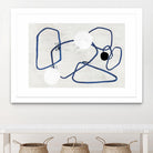 Midblue II by PI Studio on GIANT ART - blue shapes abstract