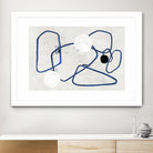 Midblue II by PI Studio on GIANT ART - blue shapes abstract