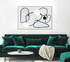 Midblue II by PI Studio on GIANT ART - blue shapes abstract
