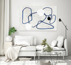 Midblue II by PI Studio on GIANT ART - blue shapes abstract