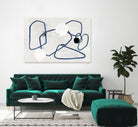 Midblue II by PI Studio on GIANT ART - blue shapes abstract