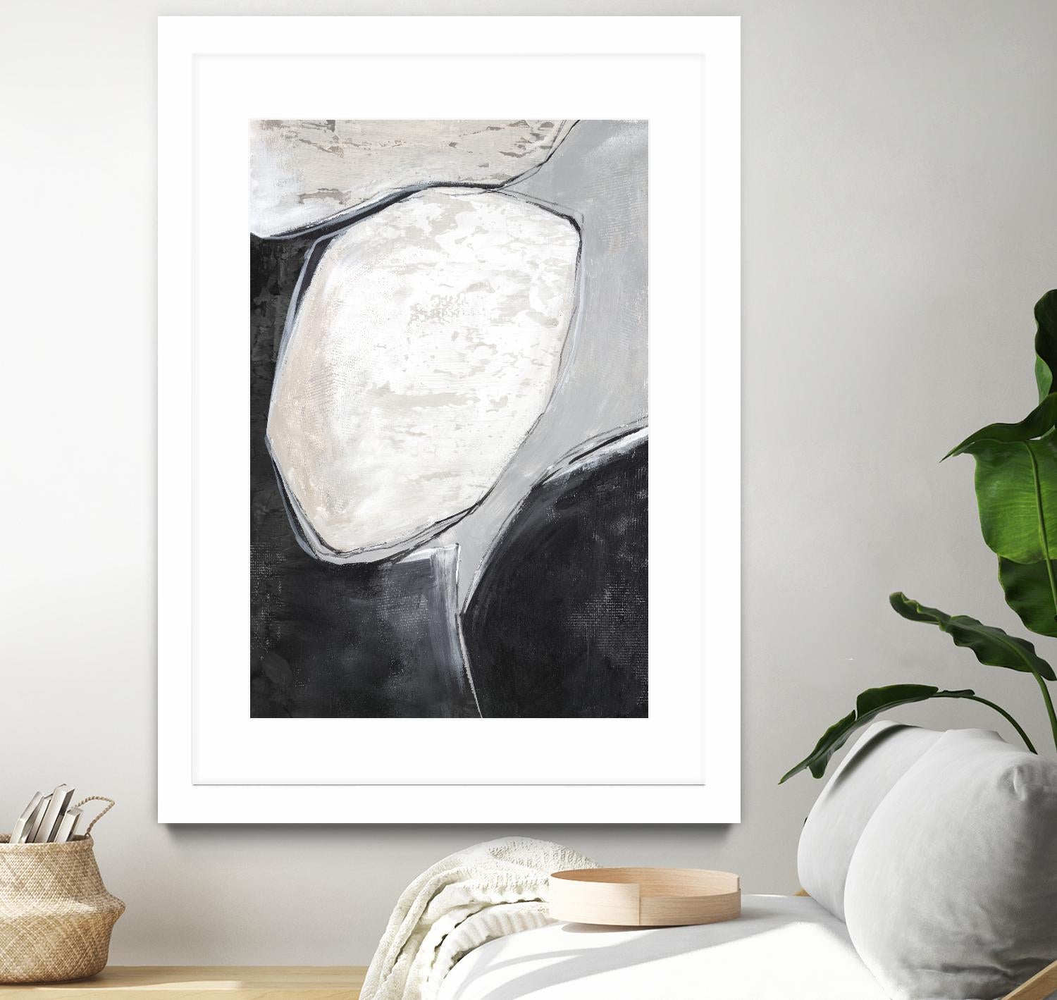 Falling Rocks I by PI Studio on GIANT ART - grey  shapes