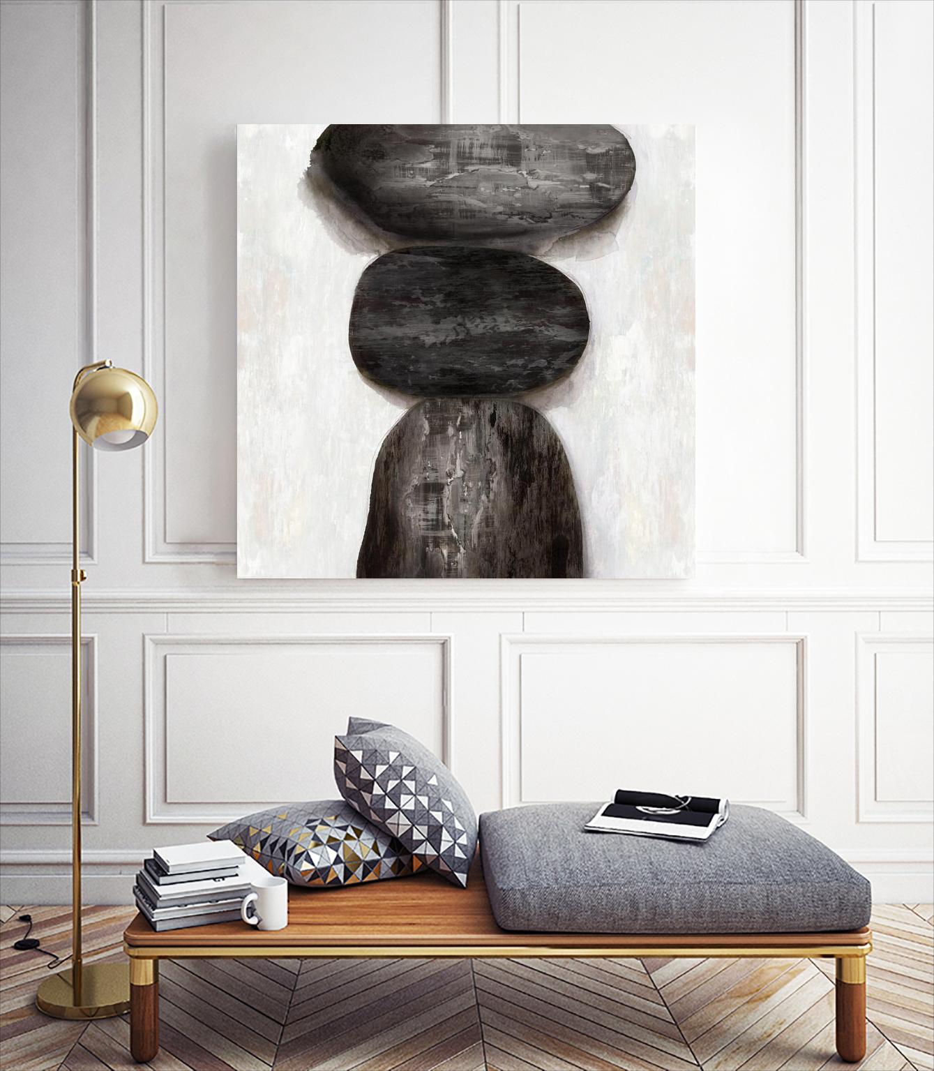 Textured Stones by PI Studio on GIANT ART - white shape