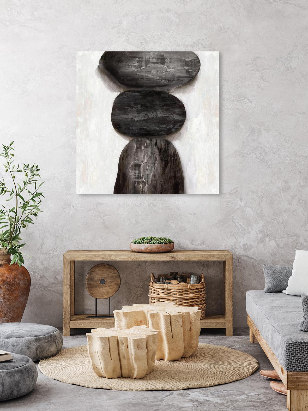 Textured Stones by PI Studio on GIANT ART - white shape