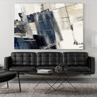 Forward Blue by PI Studio on GIANT ART - beige abstract painting