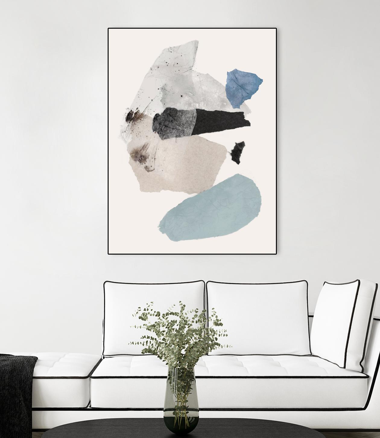 Pieces of Fun II by PI Studio on GIANT ART - beige abstract