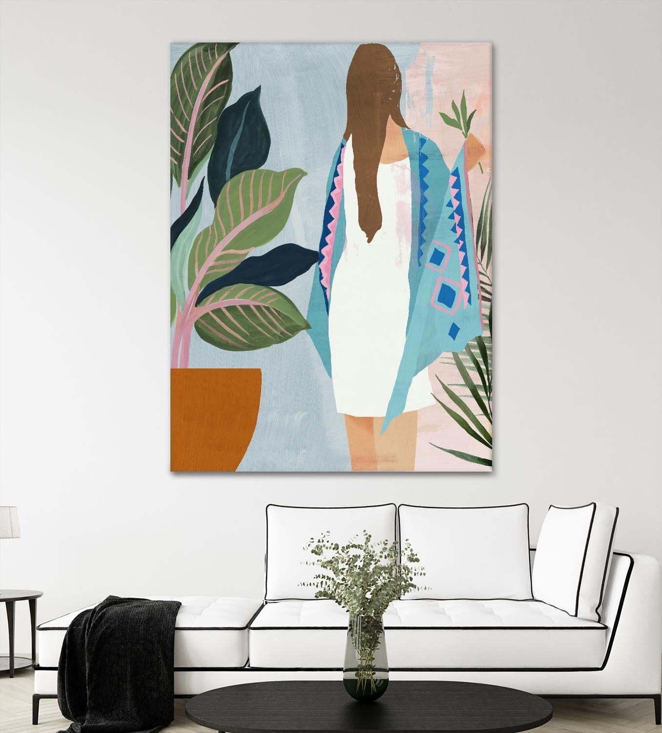 Plant Lady II by Pi Studio on GIANT ART - green botanical fashion