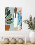 Plant Lady II by Pi Studio on GIANT ART - green botanical fashion
